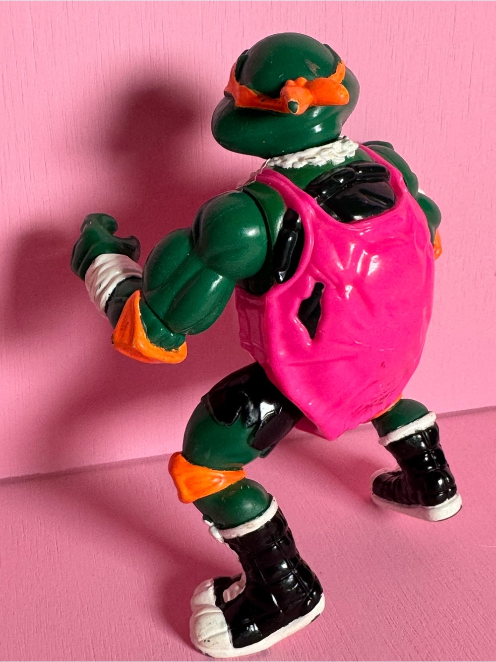 1991 Playmates Toys "Shell Slammin' Mike" action figure TMNT Ninja Turtle - Picture 10 of 11